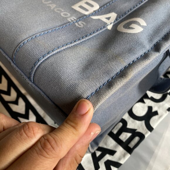 Marc Jacobs The Tote bag  Blue shadow Medium - Picture 2 of 15